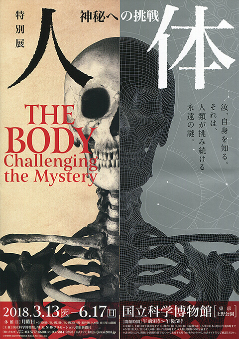 特別展『人体 神秘への挑戦』チラシ