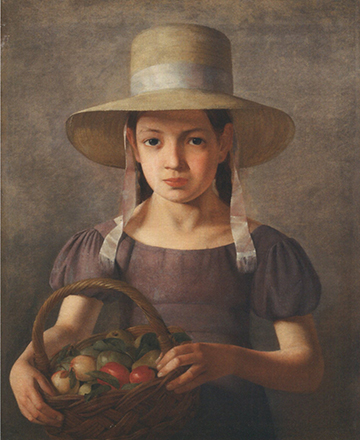 コンスタンティーン・ハンスン《果物籠を持つ少女》